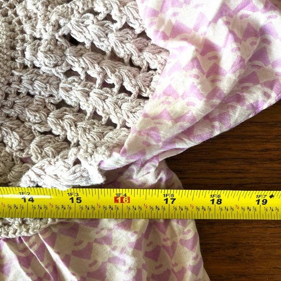 Kimchi Blue Cotton & Crocheted Top. Small. NWT. - Picture 8 of 10